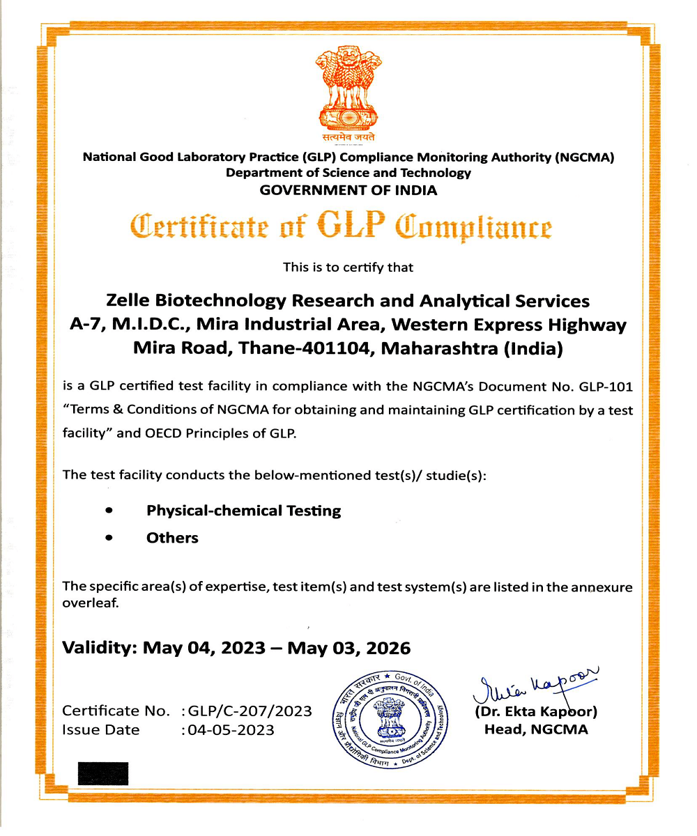 GLP Certification