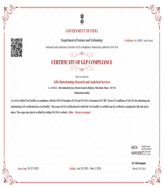 GLP Certification
